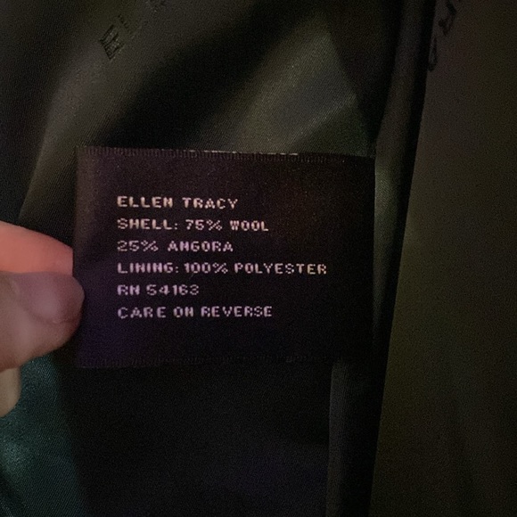 Ellen Tracy Angora Wool Blend pea coat size 10 - Picture 4 of 6